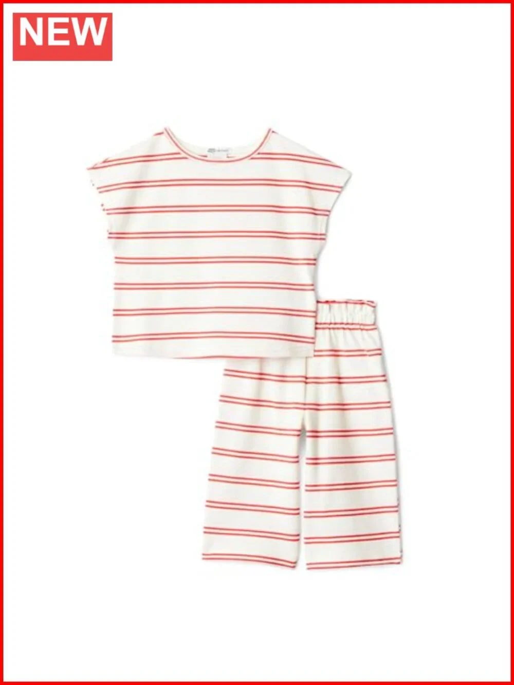 Toddler Baby Girls Cotton Pique Short Sleeve T-Shirt & Pants Play Set